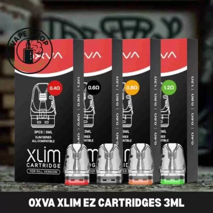 Oxva Xlim EZ Cartridges 3ml For Oxva Xlim Series Kit in Dubai UAE - 0.4Ω (Best for 26–30W), 0.6Ω (Ideal for 20–25W) (66FB8F)