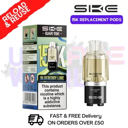 Blueberry Lime SKE 15K Replacement POD – £6.99