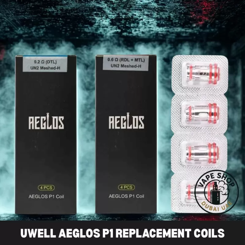 UWELL Aeglos P1 Replacement Coils (4 PCS) in Dubai, UAE - Vapeshopdubaiuae