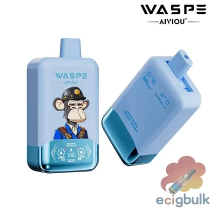 Waspe Double Flavor 40000 Puffs Disposable Vape Rechargeable LCD Display