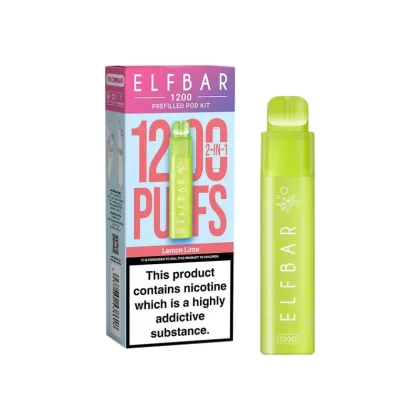 Elf Bar 1200 Lemon Lime Prefilled Pod Vape - Nicotine Strength#20mg (B34A0C)