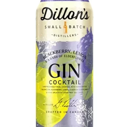 Cocktail Dillon’s 4pk Gin, Blackberry, Lemon