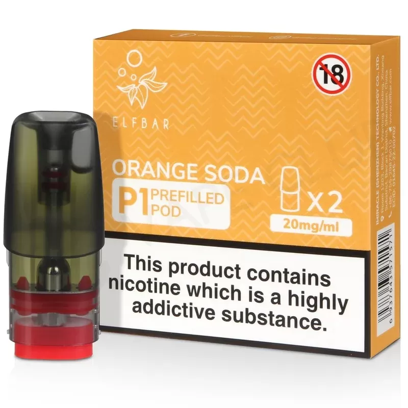 Orange Soda Elf Bar Mate P1 Prefilled Pod - Eliquidsupply