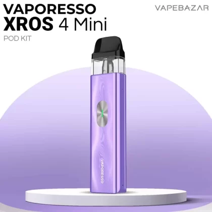 Vaporesso XROS 4 Mini Kit – Ice Purple - Vaporesso / Pod Kit / 1000 mAh / max. 30 Watt / USB-C / 3 ml