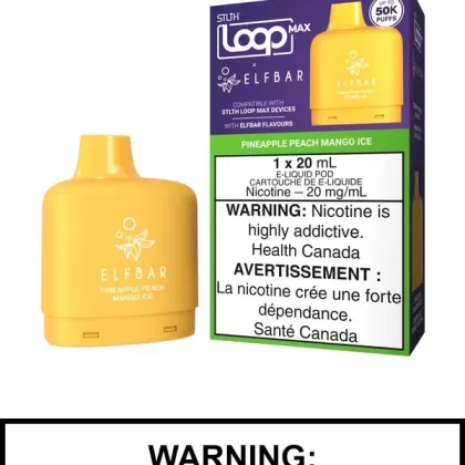 Pineapple Peach Mango Ice STLTH Loop Max x Elf Bar Pods