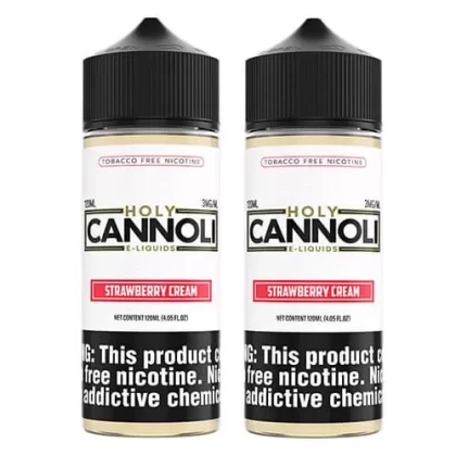 Holy Cannoli Strawberry Cream 2 Bottle Bundle - 200mL (2x100mL); Vape Product, Vape Product (4AC5CC) (4AC5CC)