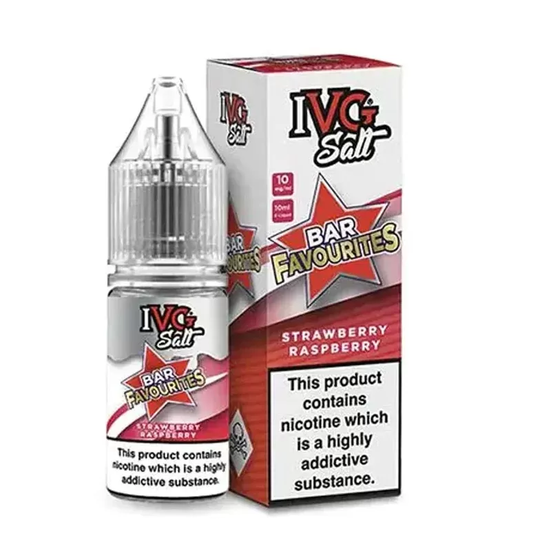 Strawberry Raspberry IVG Bar Favourites 10ml Nic Salts E Liquid
