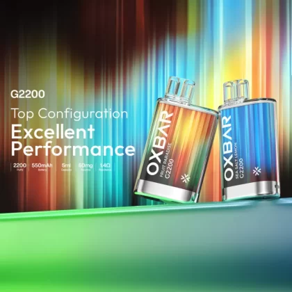 OXBAR G2200 Disposable Device – 2200 Puffs x 10 PCs - 10pcs (Bundle Pack) / Mango Peach Watermelon