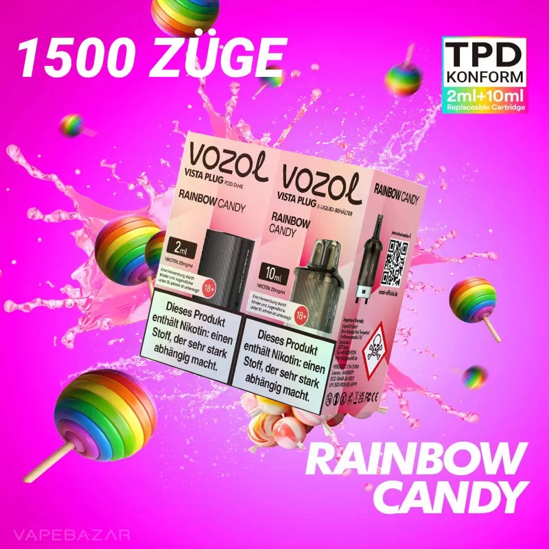 Vozol Vista Plug – Rainbow Candy Prefilled Pod - Vapebazar