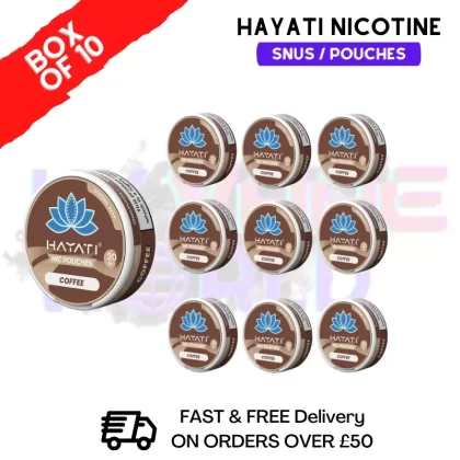 Coffee Hayati Nic Pouches Box Of 10