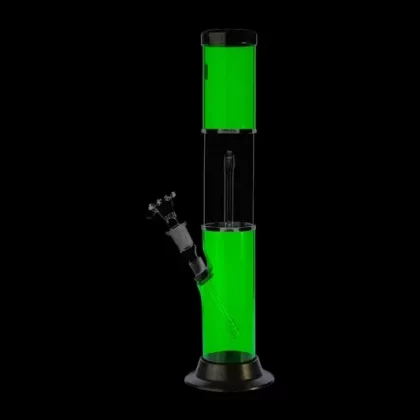 Acrylic Bong with Arched Perc Glass Downstem and Herb Bowl