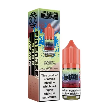 Elux Firerose 5000 Blueberry Pomegranate E Liquid - Nicotine Strength#20mg>10mg