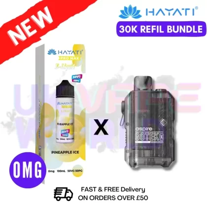 Pineapple ICE Hayati 30K Puff Zero Nicotine Vape Kit