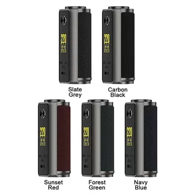 Vaporesso Target 200 Mod - Variation#Carbon Black>Forest Green>Navy Blue>Slate Grey>Sunset Red>Leather Brown>Brick Black>Leather Gray>Lava Grey>Creamy Pink>Jade Green>Shadow Black>Fiery Oran