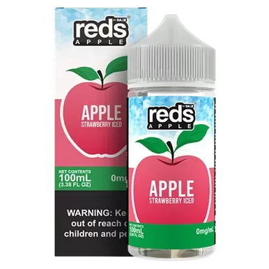 Strawberry Ice by 7Daze Reds 100mL Freebase
