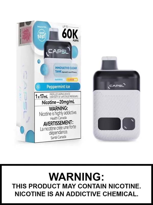 Peppermint Ice CAPSL Disposable Vape