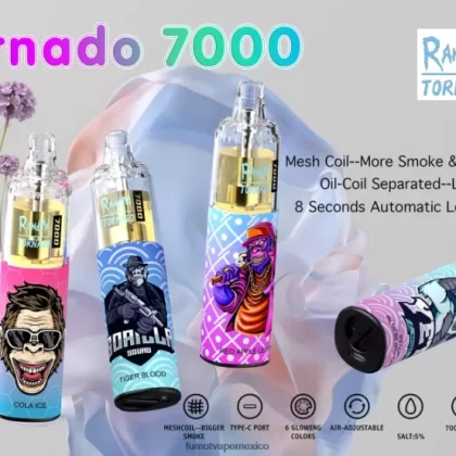 Fumot Tornado Pluma vaporizador desechable 7000 – 14 ml (1 pieza) mango en hielo H0XPTX84 Fumot Vape Sale - Fumotvapemexico
