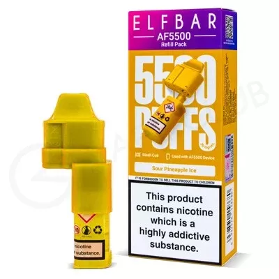 Sour Pineapple Ice Elf Bar AF5500 Refill Pack - Ecigpremium