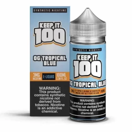 Keep It 100 OG Tropical Blue 100mL E-Liquid - Vape Product, Vape Product
