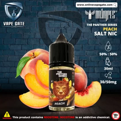 Peach - The Panther Series 30ml Saltnic by Dr. Vapes - 30 mg / 30 ml