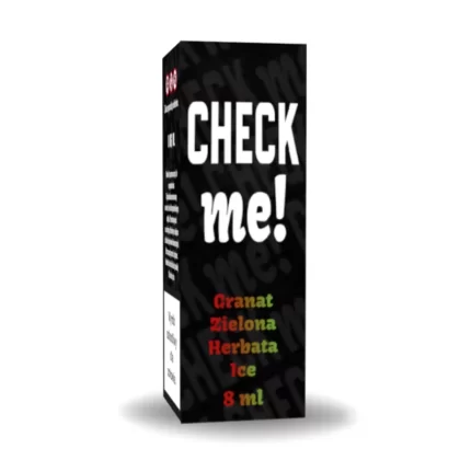 Longfill Aromat CHECK me! 8/10ml Granat Zielona Herbata Ice