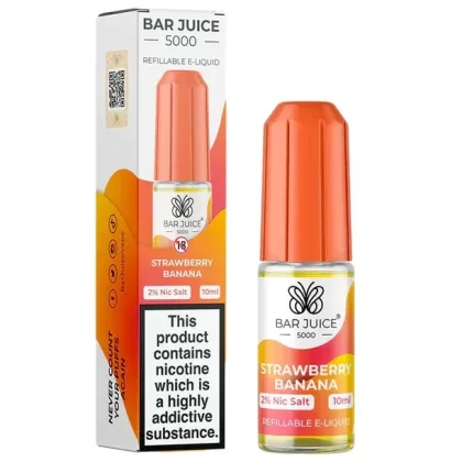 STRAWBERRY BANANA NICOTINE SALT E-LIQUID BY BAR JUICE 5000