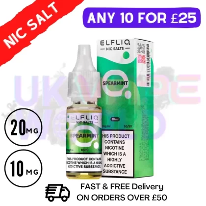 ElfLiq ‘Spearmint’ Nic Salt 10ML eLiquid