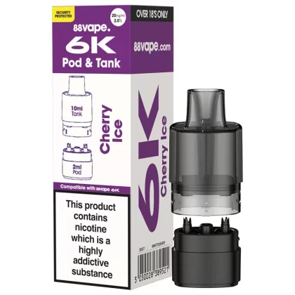 88Vape 6K Cherry Ice Refill Pack