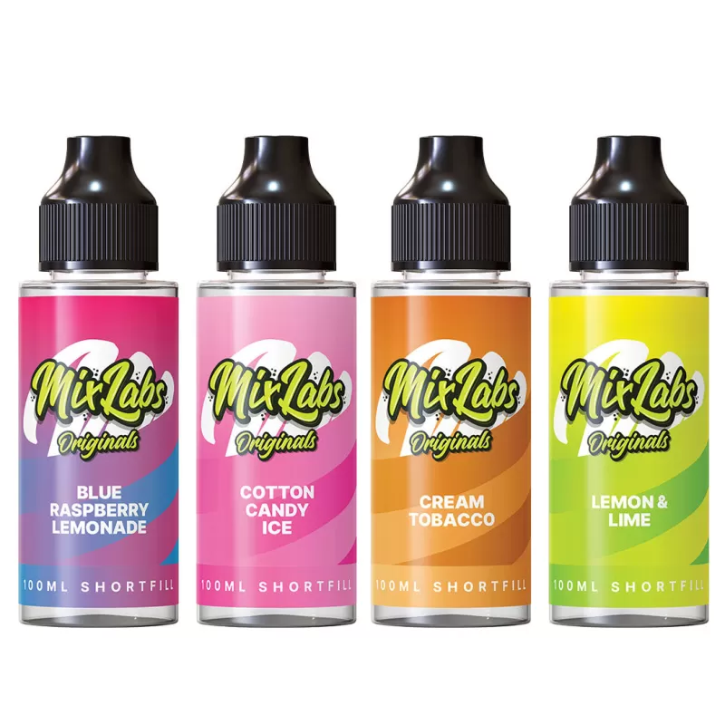 Mix Labs Shortfill E-Liquid 100ml - Strawberry Raspberry Cherry Ice