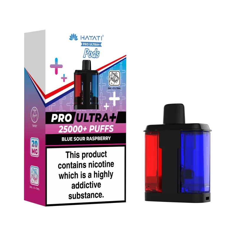 Blue Sour Raspberry Hayati Pro Ultra Plus Refill Pack - 20mg - Vape Product