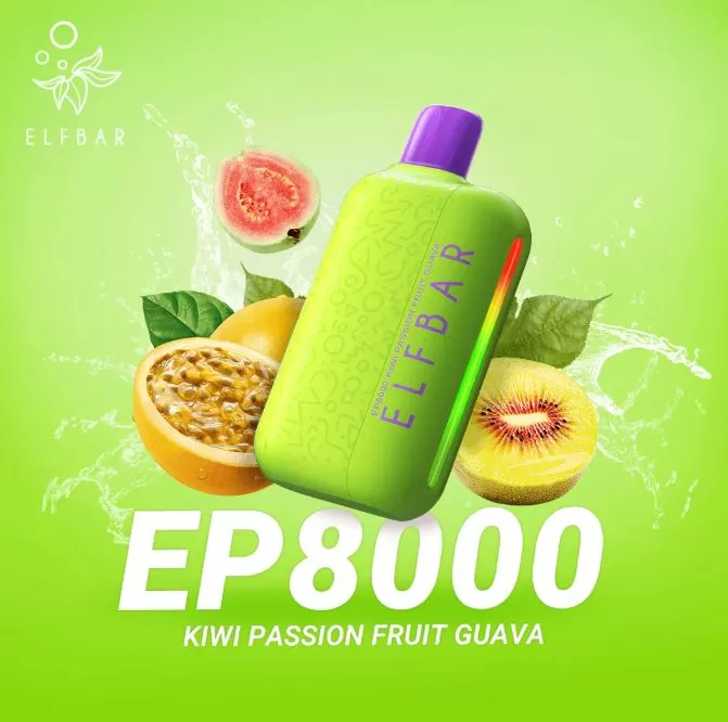 Elf Bar EP8000 Disposable Vapes 8,000 Puffs - Black Raspberry / 20 mg - Image 3