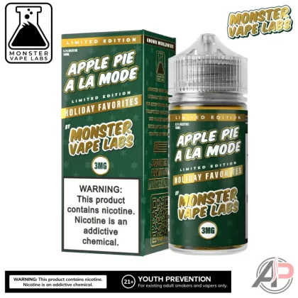 Apple Pie A La Mode E-Liquid By Holiday Monster Vape Labs 100mL
