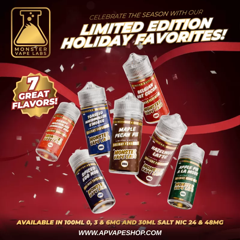 Apple Pie A La Mode E-Liquid By Holiday Monster Vape Labs 100mL - Image 2