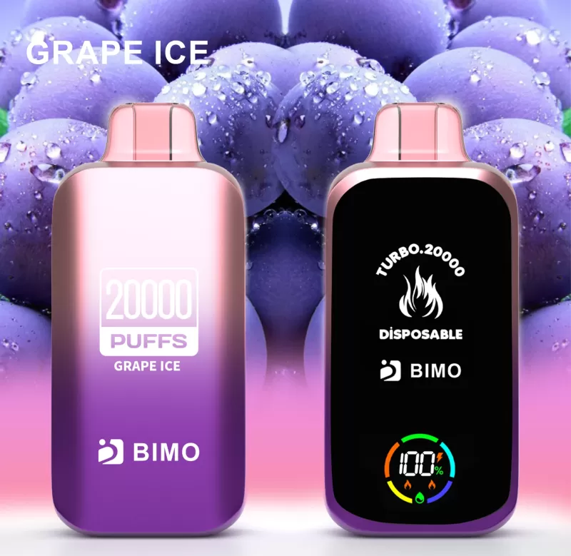 BIMO Turbo 20000 Puffs – Grape Ice - Ozvapeone