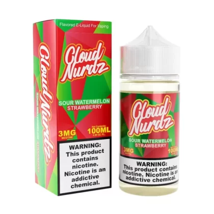 Cloud Nurdz Sour Watermelon Strawberry eJuice - Vape Product; Vape Product, Vape Product
