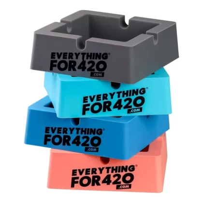 EF420 Square Silicone Ashtray – 2in