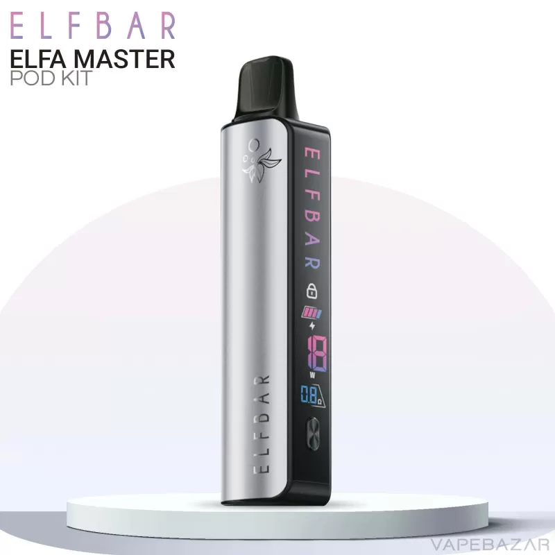 Elf Bar ELFA Master – Lunar Silver - Pod Kit / Elf Bar / 850 mAh / 2ml / USB-C