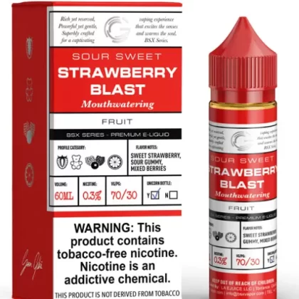 STRAWNANA ICE BY GLAS BASIX ICE 60ML - Vapejuice