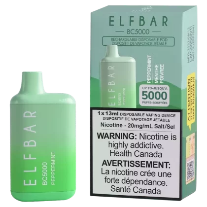 ELF BAR BC5000 Disposable Vape – Peppermint - Flavour#Peppermint