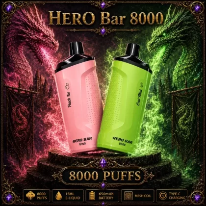 HERO Bar 8000 - Kiberry Chew (WHT Series)