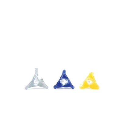 White Rhino Glass Screens – Triangle ( 5 pack mixed colors)