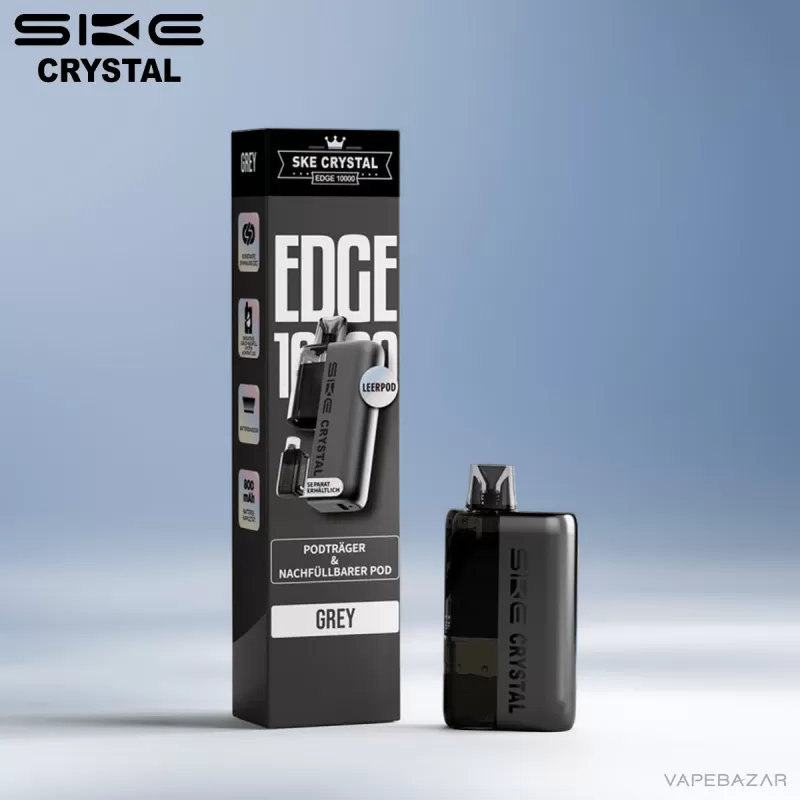 SKE Crystal Edge 10k – Akku – Grey - Pod Kit