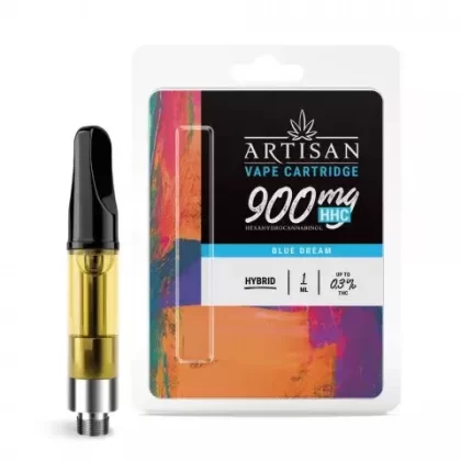 HHC Vape Cart – 900mg – Blue Dream – Hybrid – 1ml – Artisan