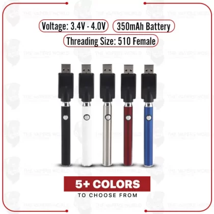 5To 350mAh Battery - Black, Stainless Steel