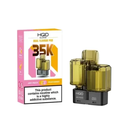 HQD Glow Air 35K Prefilled Pod Juicy Peach / Peach Mango Ice - Nicotine Strength#20mg