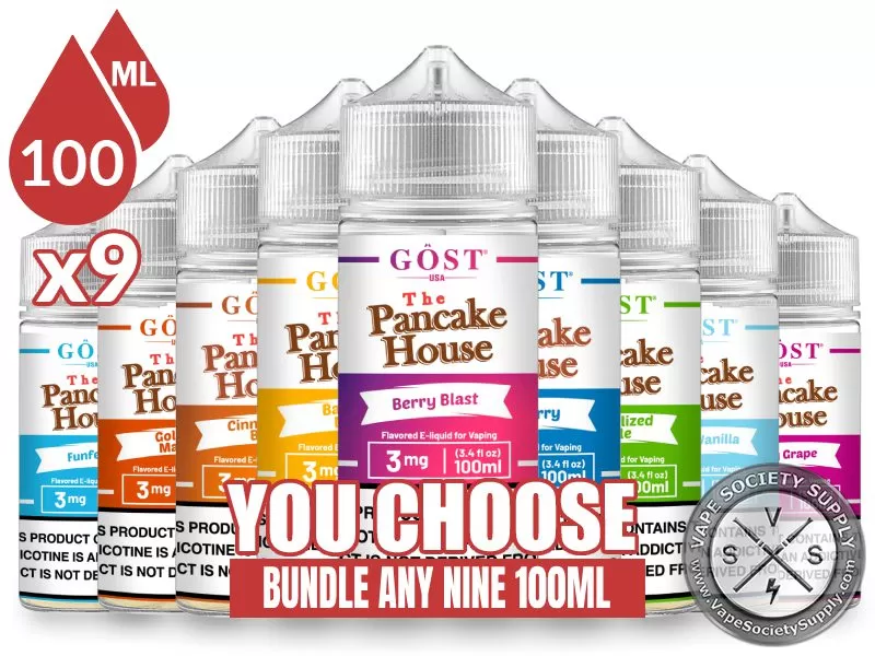 The Pancake House E-Juice Bundle 9x100ml (900ml)