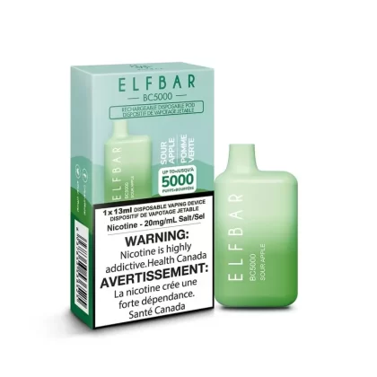 ELF BAR BC5000 Disposable Vape – Sour Apple - Ecigpremium