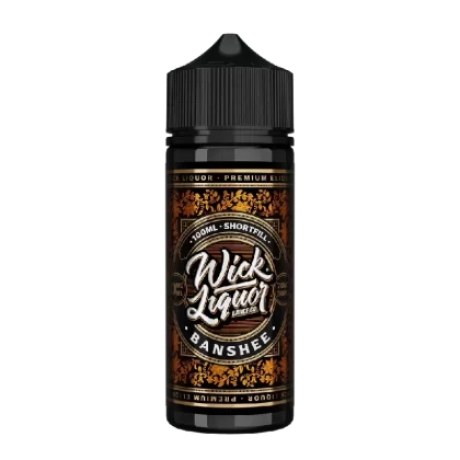 Wick Liquor 100ml E-Liquid Shortfill Banshee - Nicotine Strength#0mg (D9B809)