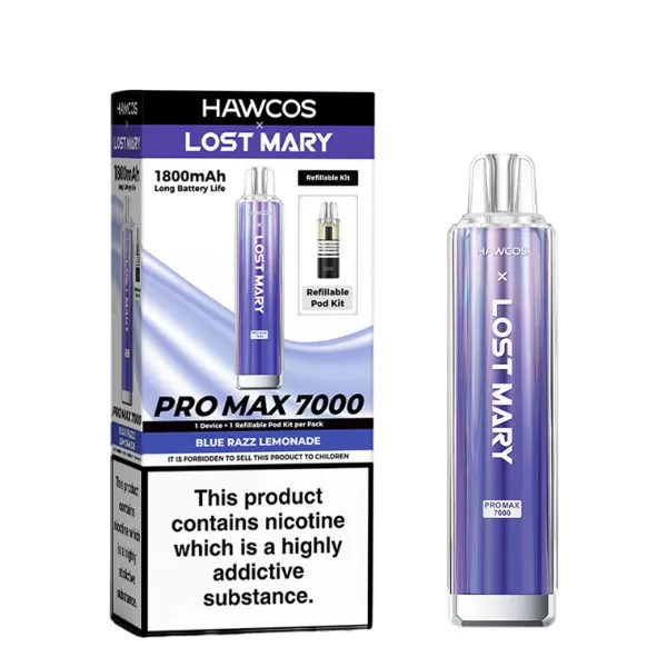 20mg Hawcos X Lost Mary Pro Max 7000 (7k Puffs) Vape - Vape Co - Image 3
