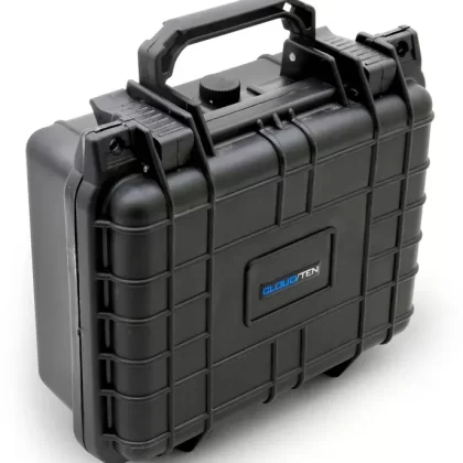 CLOUD/TEN 11″ Smell Proof Hard Travel Case with Padlock Rings and Customizable Foam – Fits Accessories up to 8.5″ x 6″ x 3.25″